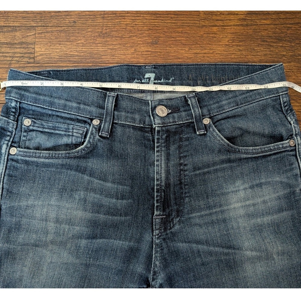 7 For All Mankind A Pocket Bootcut Jeans Dark Wash Blue Size 28 Women Denim 7FAM - Picture 5 of 8